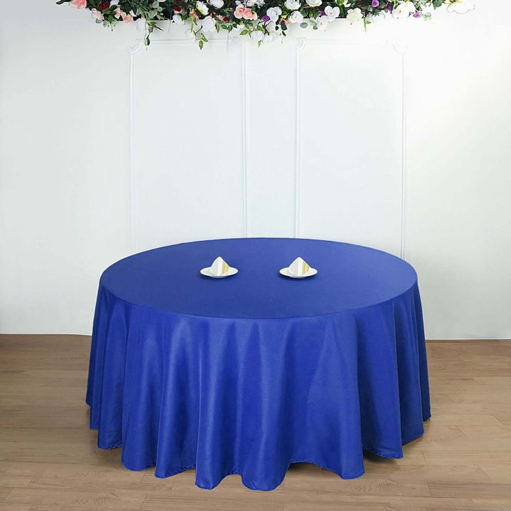 round tablecloth royal blue table cloth